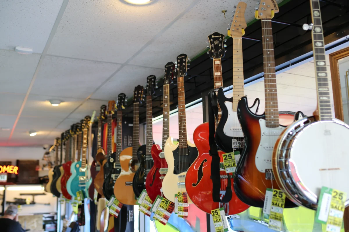 Discount electronics at pawn shop